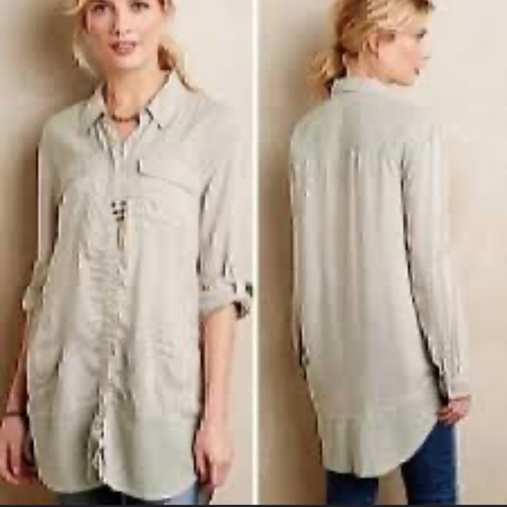 HOLDING HORSES Light Gray Tunic Top